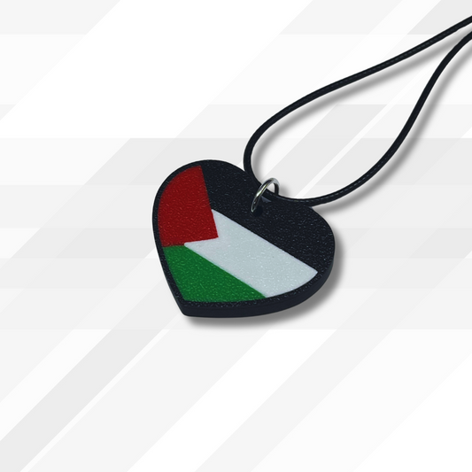 Heart of Palestine - Flag-Inspired Pendant